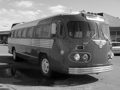 Antiguo autobús de pasajeros