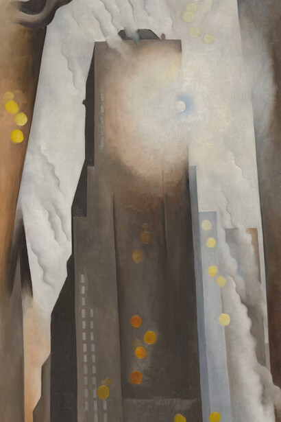 Georgia O’Keeffe, The Shelton with sunspots, N.Y., 1926. Courtesy of the Art Institute Chicago