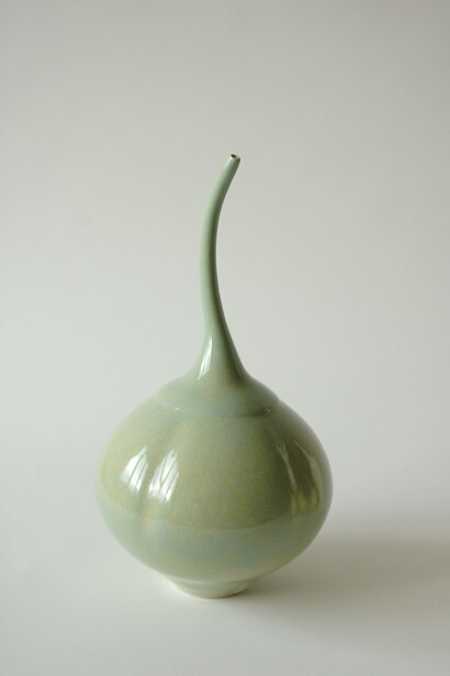 Vivienne Foley, Green Melon, coloured glaze, 33cm