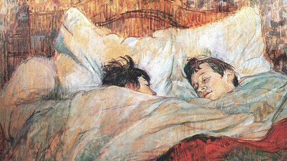 Henri de Toulouse-Lautrec; El lecho, 1893, Musée d'Orsay, Francia (detalle)