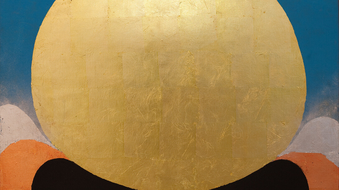 Kenji Yoshida, La Vie, 2008, metal and oil on canvas, 81 x 100 cm, Photo by Jonathan Greet, Image Courtesy October Gallery, London