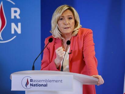 Marie Le Pen promises a crackdown on immigration and globalisation as she is an ultra-nationalist based in France