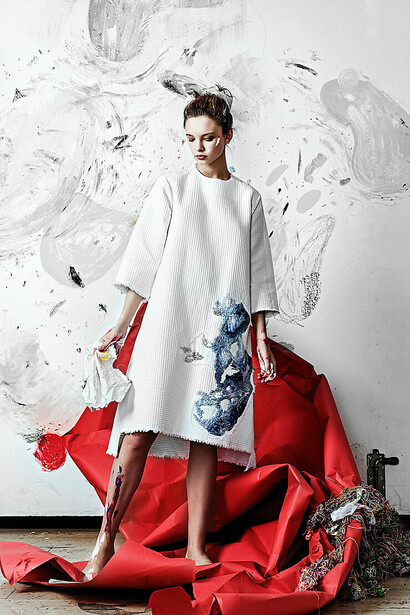 Lisa Smirnova. Modelo de la colección "Artist at home"