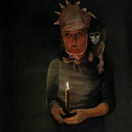 Beth Carter, There is No Dark Until Something Shines, 2013, Pastel on Paper,30½" x 35½"