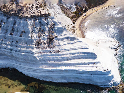La Scala dei Turchi (Sicilia), particolare della marna bianca