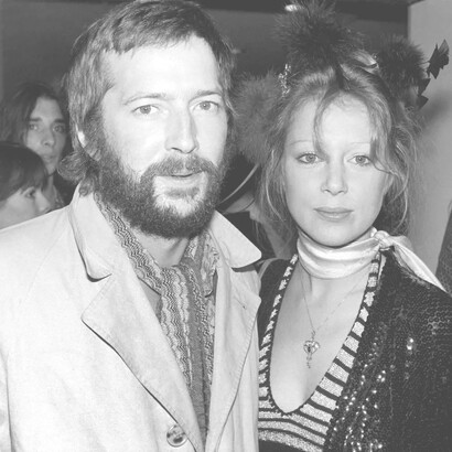 Eric Clapton y la modelo y fotógrafa Pattie Boyd