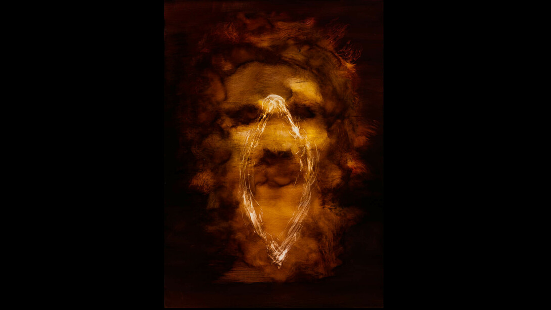 Spiritual Flavor, 2016, ink on canvas 55 x 40 in. 