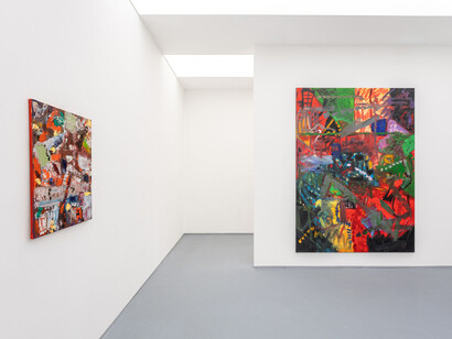 Csaba Nemes, Painting as shelter, exhibition view. Courtesy of acb Gallery 