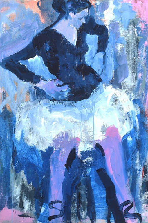 Pat Zinsmeister Parker, Girl in the white tutu, 2021. Courtesy of Bonfoey Gallery