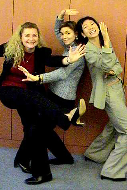 Jenni Dean, à gauche, est ma collègue d’Alstom. Elle et son mari viennent d’arriver en France du DownUnder, mon pays de cœur