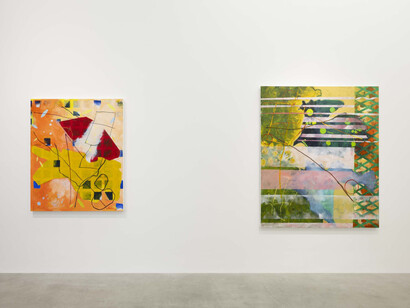 Cynthia Hawkins, Wander/wonder: maps necessary for a walk in 4D, vista dell'esposizione. Per gentile concessione di kaufmann repetto