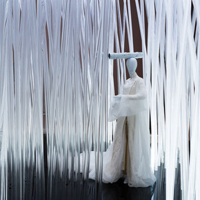 Gallery View, Chinese Galleries, Arthur M. Sackler Gallery, Wuxia Ensemble, Jean Paul Gaultier (French, born 1952), autumn/winter 2001-2; Courtesy of Jean Paul Gaultier