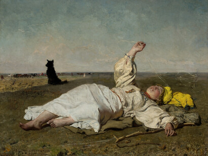 Józef Chełmoński, Altweibersommer, 1875
