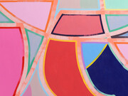 Holly Coulis, Five dishes with reflections, grey light, 2025. Courtesy of Philip Martin Gallery 