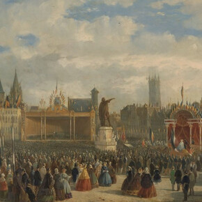 The story of Ghent, artwork in exhibition. Courtesy of STAM