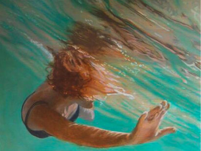 Carol Bennett, Lagoon, Oil and Acrylic on Wood, Panel, 32 x 32 inches, 2010