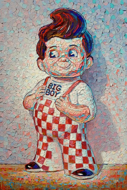 Raymond Logan, Big boy toy bank (detail), 2022. Courtesy of Billis/Williams Gallery
