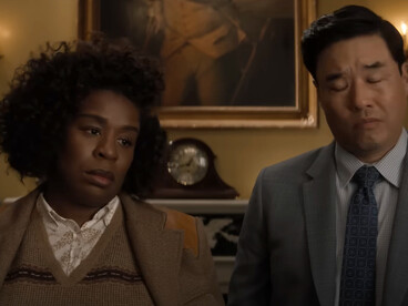 A weary detective and a skeptical FBI special agent sit in the White House, processing another baffling twist in The Residence, where even the most seasoned investigators struggle to make sense of the chaos