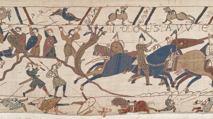 Tapiz de Bayeux, siglo XI, British Museum en Londres, Reino Unido