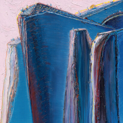Wayne Thiebaud Mountains. Courtesy of Acquavella Gallery