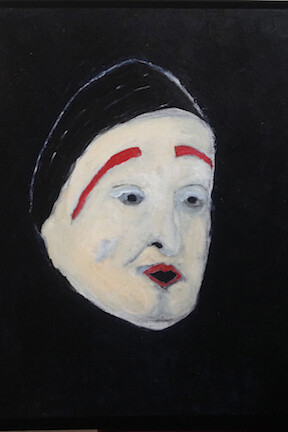 Celia Gilbert, "Venetian Mask", 28" x 22", acrylic 