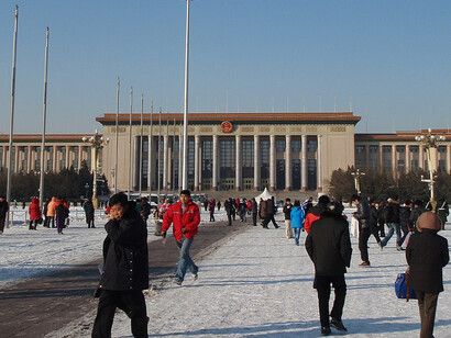 Gran Salón del Pueblo, Pekín, China. El fastuoso recibimiento organizado en Pekín reveló tanto el poder simbólico de China como la creciente debilidad negociadora de Washington