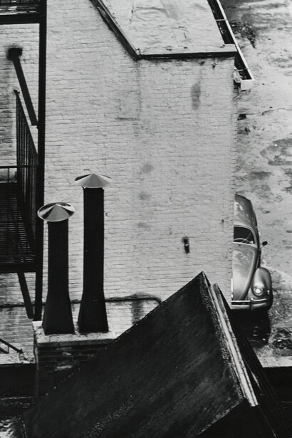Untitled (street view), 1962. ©Estate of André Kertész | Courtesy Gallery FIFTY ONE". 
