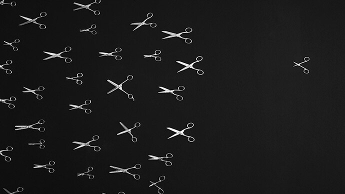 Pino Pipoli, Mostro Exhibition view at Marsèlleria, 2015, Forbici (Scissors), detail, Ph. Alvaro Caleca, Courtesy the artist