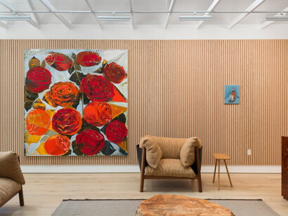 Ken Taylor Regnaga, Beneath the avocado tree, exhibition view. Courtesy of Simchowitz