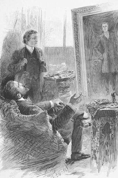 Ilustración para El retrato de Dorian Gray. Paul Thiriat, 1891