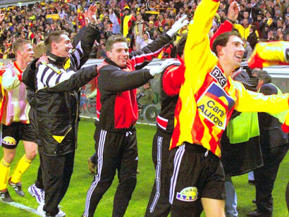 Le Calais Racing Union Football club en finale de la coupe de France en 2000