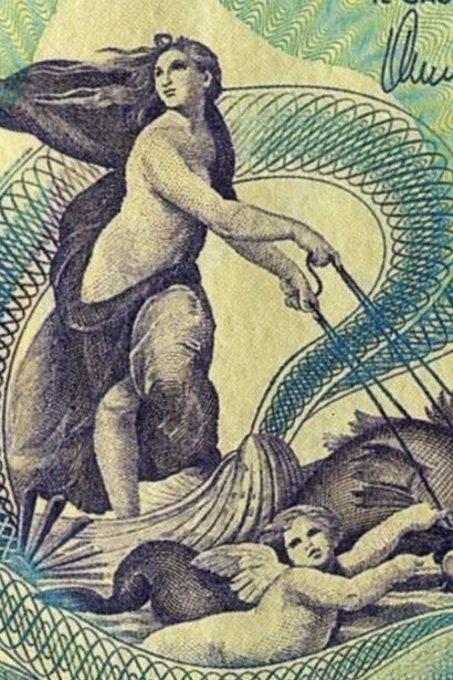 Da Raffaello, la ninfa Galatea (particolare)