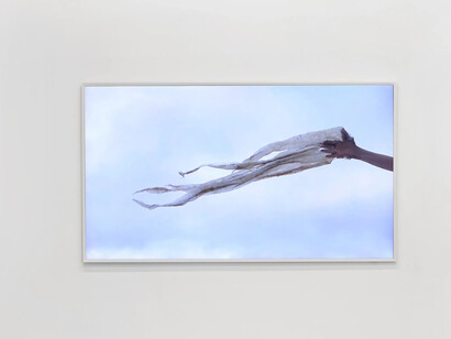 Edith Dekyndt, Notes on what is what, exhibition view. Courtesy of Marian Goodman Gallery 