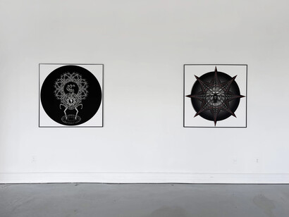 Various artists, Afrofuturism, exhibition view. Courtesy of Ethan Cohen Gallery