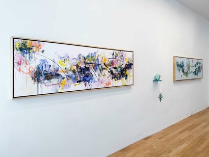 Various artists, Mark making / Time marking, exhibition view. Courtesy of Upsilon Gallery