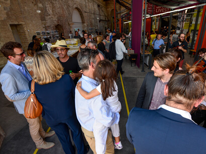 Opening of 'Sarajevo Now', Biennale Pavillon. Photo by Sanja Vrizic
