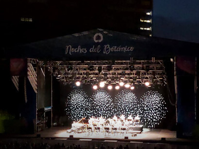 El auditorio del Real Jardín Botánico de Madrid acogió el concierto de la Jazz at Lincoln Center Orchestra y el compositor Wynton Marsalis. Foto: Alex Doro