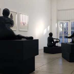 Ellen Jong, Outpour: the three shades and other ink bodies, exhibition view. Courtesy of Situations 