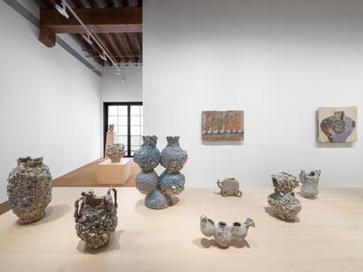 Masaomi Yasunaga, Treading the Earth, exhibition view. Courtesy of Lisson Gallery
