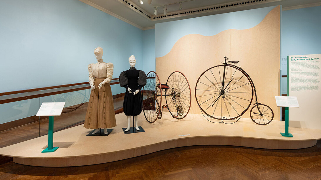 Cycle thru! The art of the bike, exhibition view. Courtesy of Cincinnati Art Museum