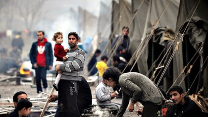 LA vida cotidiana de un campamento de refugiados