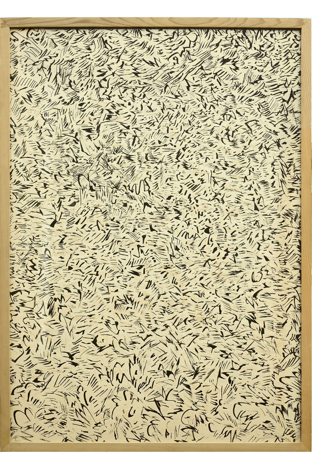 Roman Opalka, Etude sur le, mouvement , 1959-1960, Ink on paper, 34 7/8 x 25 x 1 inches (88.6 x 63.5 x 2.6 cm). Photo Credit: Vincent Lespinasse