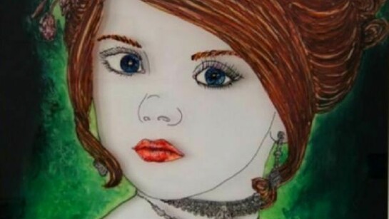 Las Meninas (2012), Hinterglas, verschiedene Motive, 70 x 100 cm