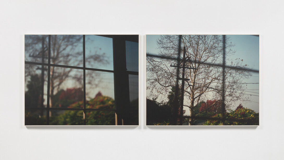 Uta Barth, from "nowhere near", untitled (nw 18), 1999, framed color photograph, 35x90 inches; 88.9x228.6 cm (overall), 35x44 inches; 88.9x111.8 cm (each), edition of 4, 2 APs. Courtesy the artist and Tanya Bonakdar Gallery, New York / Los Angeles 
