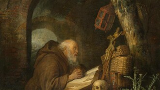 Gerrit Dou, the Hermit, 1670, oil on oak panel, the National Gallery of Art, Washington
