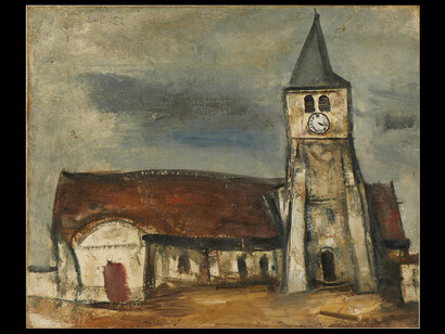 Yuzo Saeki, Church in Saint-Germain-sur-Morin, 1928, The National Museum of Art, Tokyo 