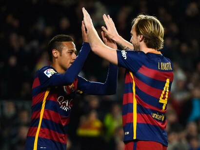 Neymar Jr. e Ivan Rakitić (F.C. Barcelona)
