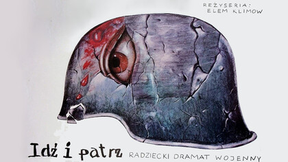 Poster polaco de Ven y mira por Romuald Socha (1985)