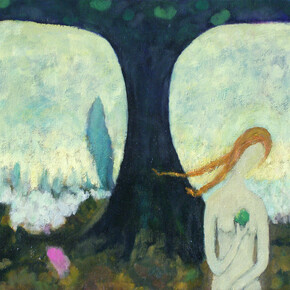 Anthony Murphy, Apple & Eve, Oil on Canvas, 46 x 65 cm