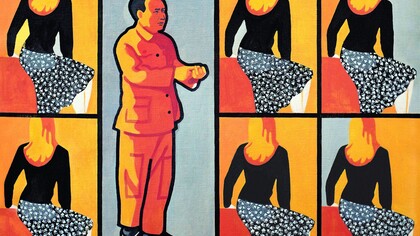 Yu Youhan, "Golden Time", 1993, acrylic on canvas, 86 x 60.8 cm. Courtesy of ShanghArt and the Artist 
